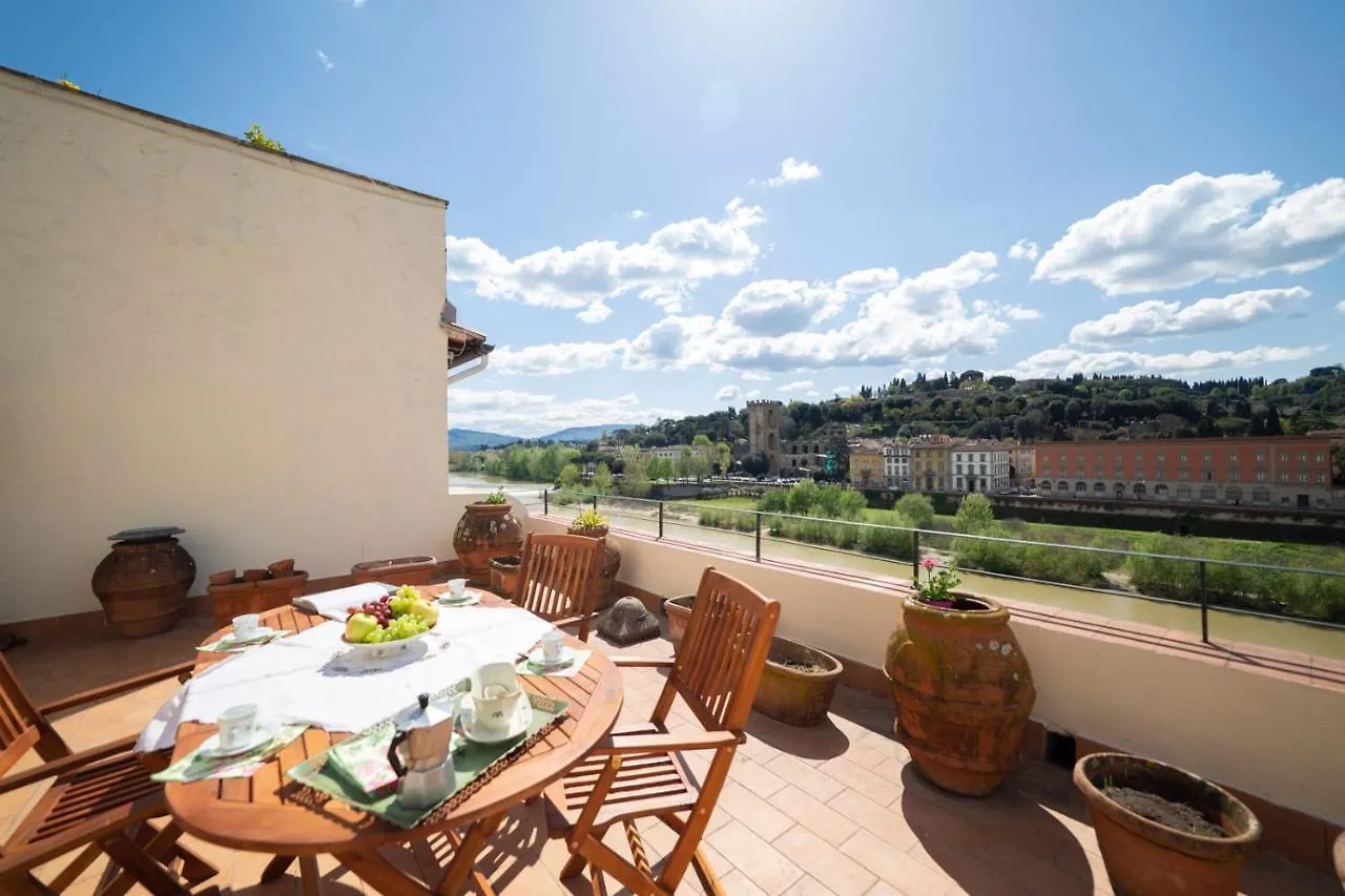 Lungarno Attic With Private Terrace And Lift Apartment Florence Italy