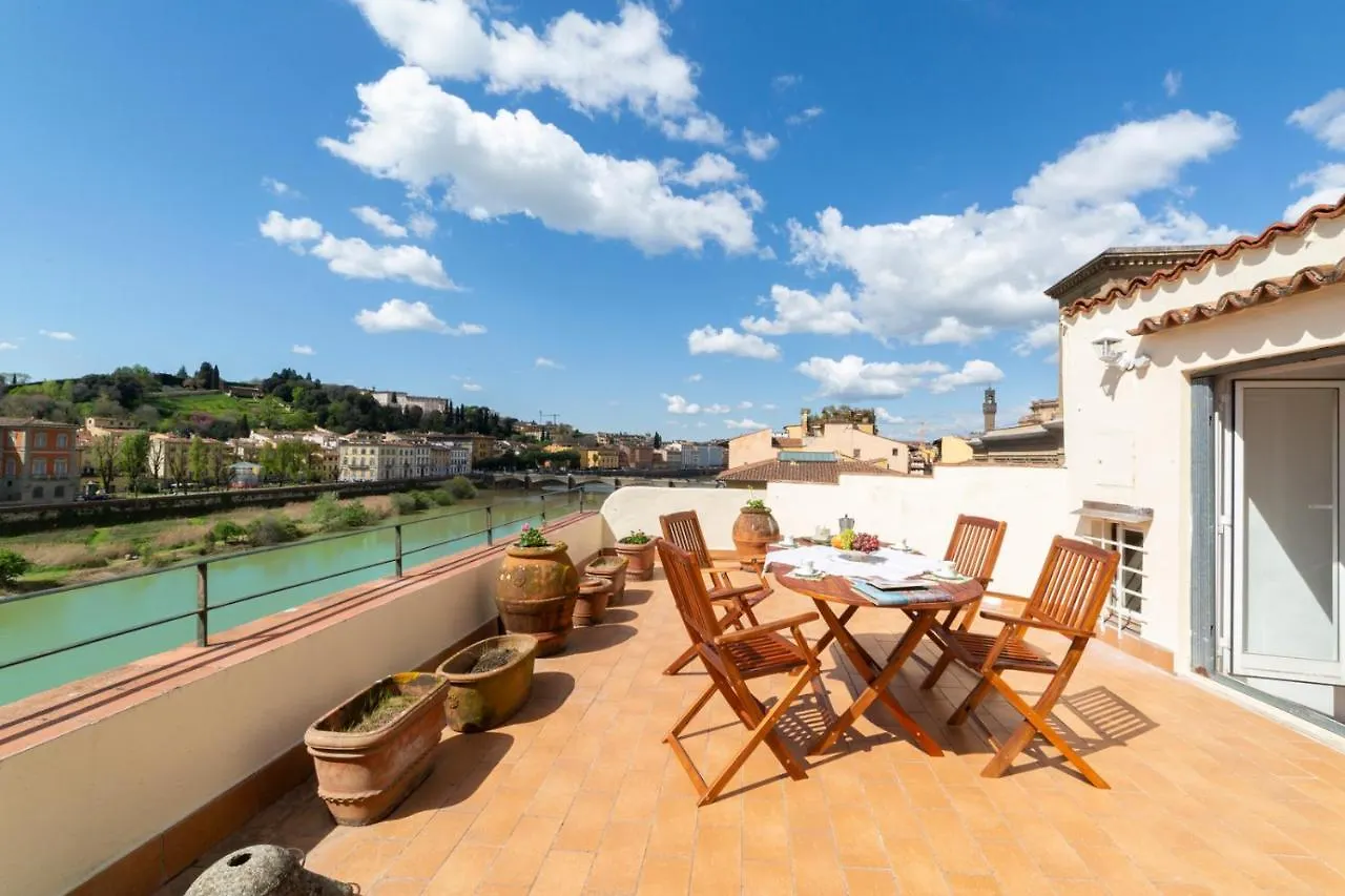 Lungarno Attic With Private Terrace And Lift Apartment Florence